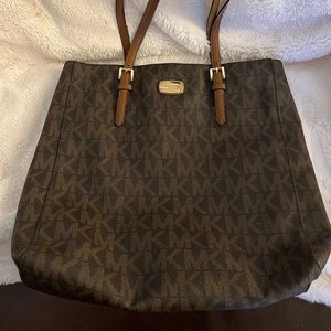 Michael Kors Jet Set Travel Brown Large Logo